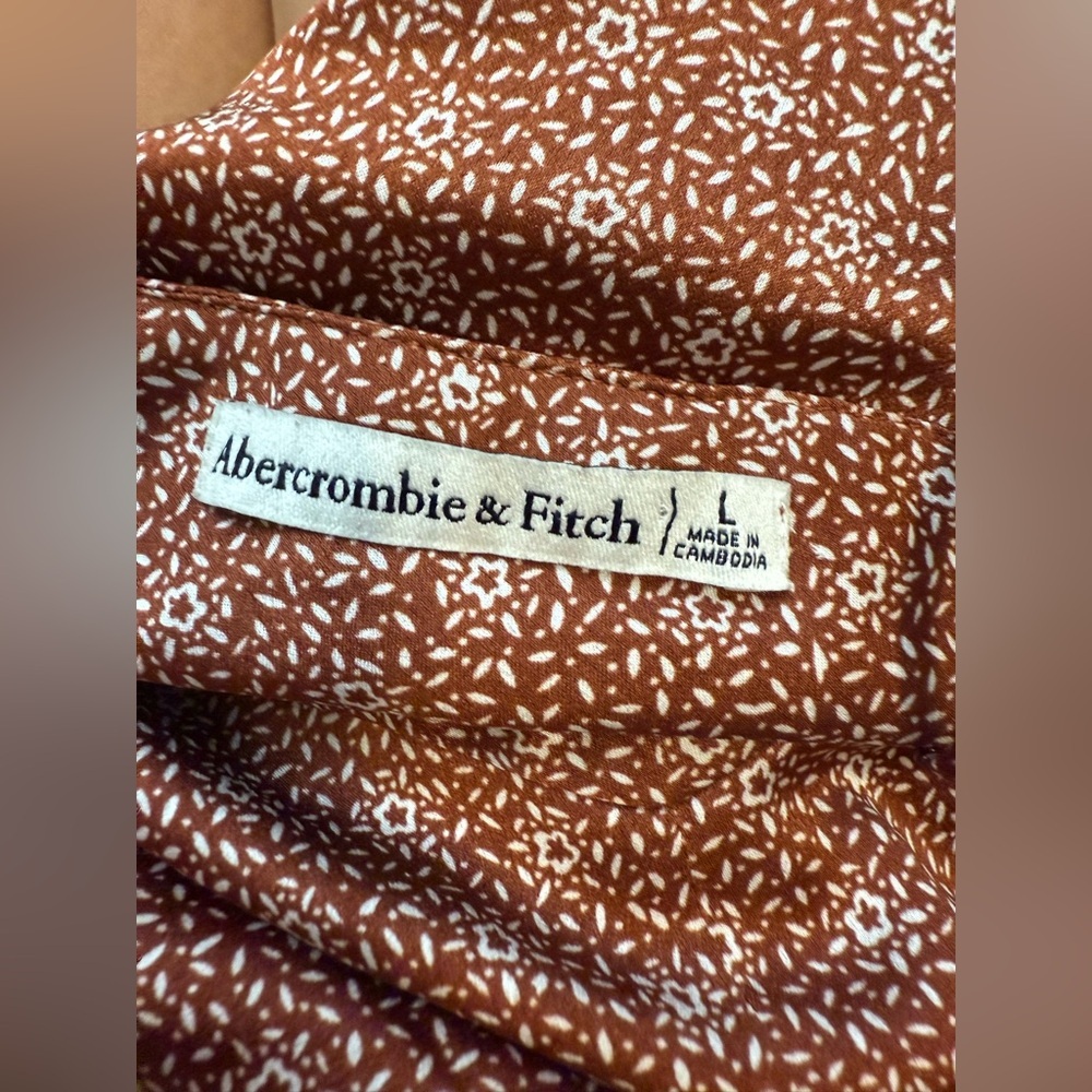 Abercrombie & Fitch Mini Dress Slip Style Silky Satin Large - Picture 7 of 10
